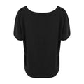 Jet Black - Back - Ecologie Womens-Laides Daintree EcoViscose Cropped T-Shirt
