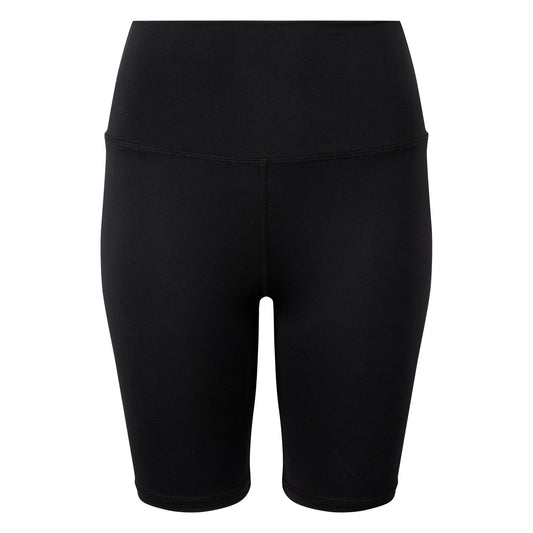Black - Front - TriDri Womens-Ladies Legging Shorts