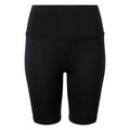 Black - Front - TriDri Womens-Ladies Legging Shorts