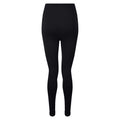 Black - Back - TriDri Women-Ladies Seamless 3D Fit Multi-Sport Sculpt Solid Colour Leggings