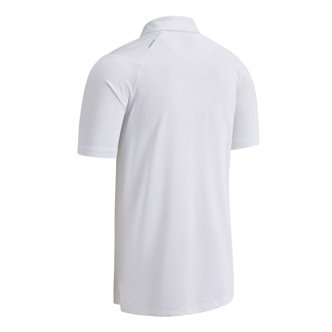 Bright White - Back - Callaway Mens Swing Tech Solid Colour Polo Shirt