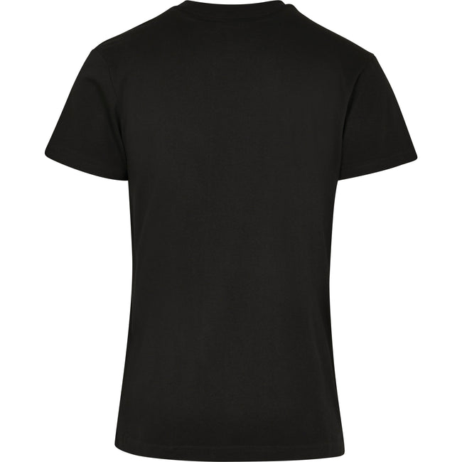 Black - Side - Build Your Brand Unisex Adults Premium Combed Jersey T-Shirt