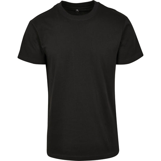 Black - Front - Build Your Brand Unisex Adults Premium Combed Jersey T-Shirt