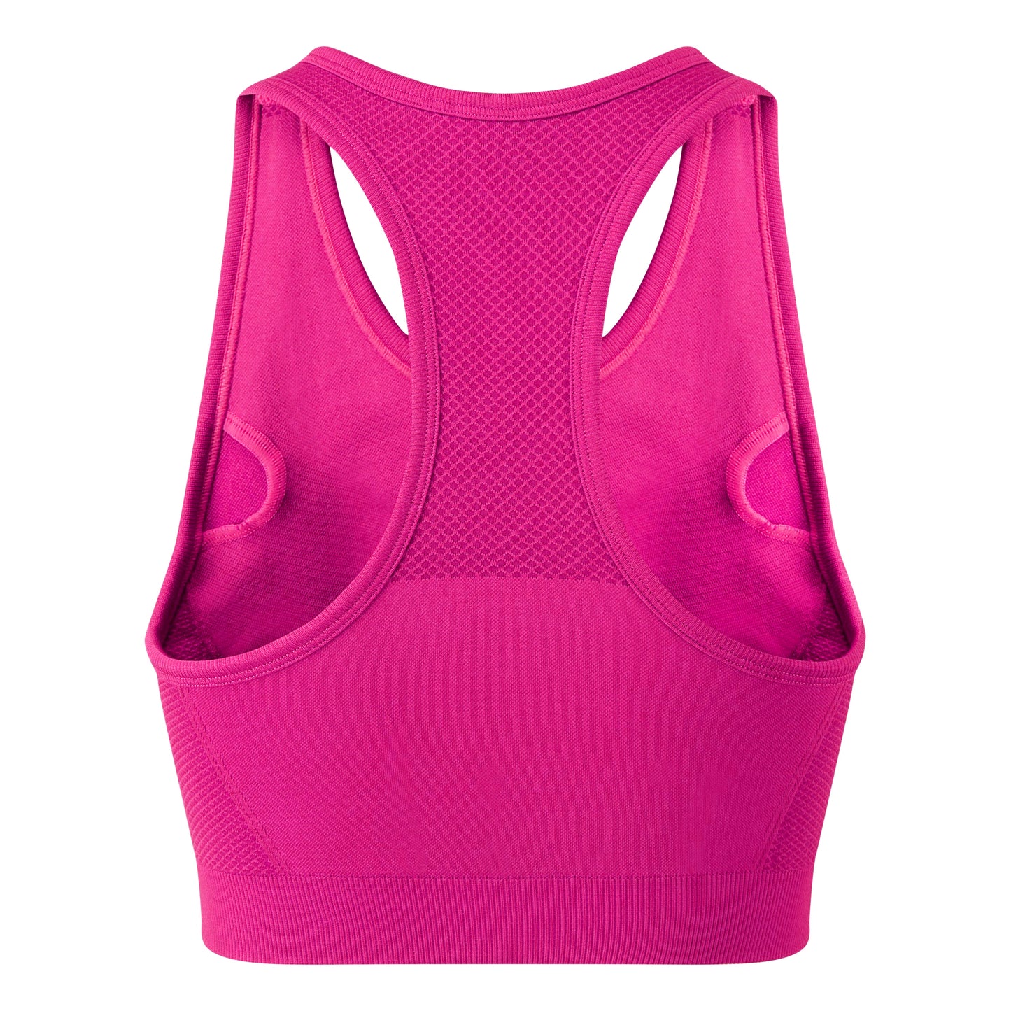 Fuchsia - Side - TriDri Womens-Ladies Seamless 3D Fit Multi-Sport Solid Colour Sculpt Sports Bra