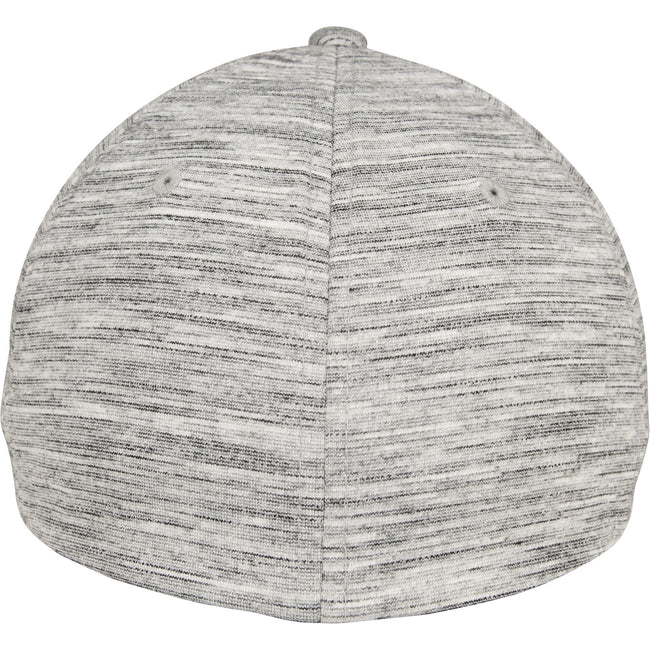 Black-Heather Grey - Pack Shot - Flexfit by Yupoong Stripes Melange Cap