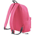 True Pink-Graphite - Back - Bagbase Original Plain Backpack