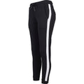 Black-White - Back - Build Your Brand Womens-Ladies Jogging Bottoms