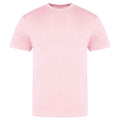 Baby Pink - Front - Awdis Unisex Adult The 100 T-Shirt