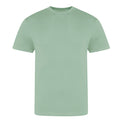 Dusty Green - Front - Awdis Unisex Adult The 100 T-Shirt