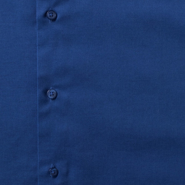 Bright Royal Blue - Pack Shot - Russell Collection Mens Oxford Easy-Care Tailored Shirt