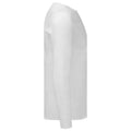 White - Side - Fruit Of The Loom Mens Iconic 150 Long-Sleeved T-Shirt