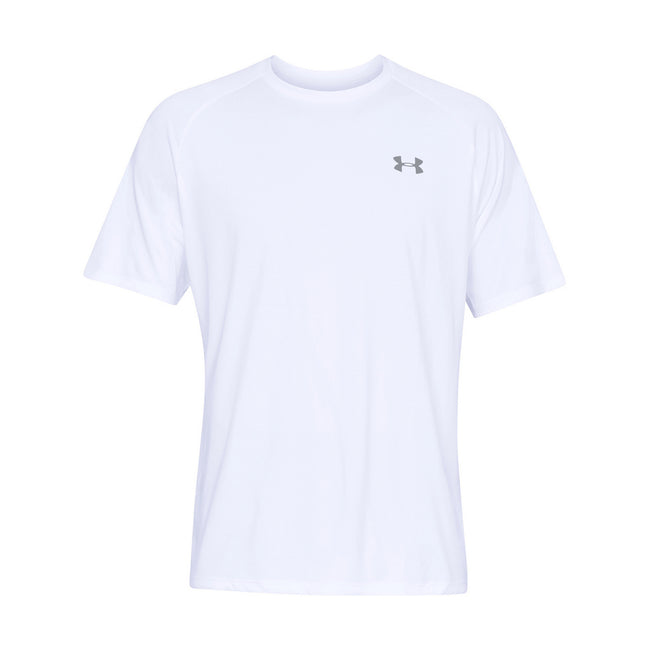 White-Grey - Front - Under Armour Mens Tech T-Shirt