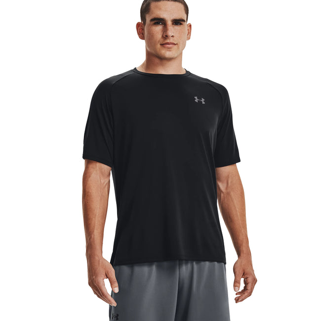 Black-Light Graphite - Side - Under Armour Mens Tech T-Shirt