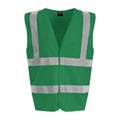Kelly Green - Front - PRO RTX Unisex Adult Sleeveless Hi-Vis Vest