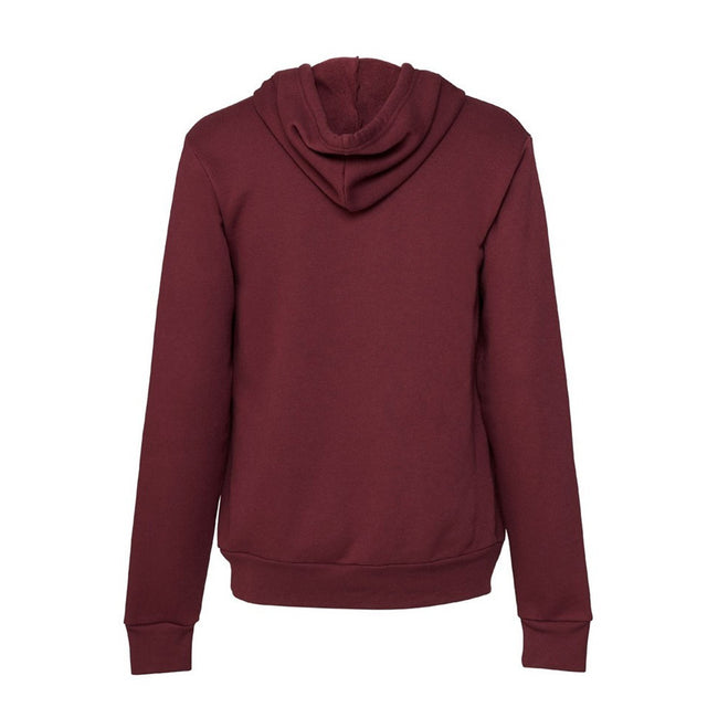 Maroon - Back - Bella + Canvas Unisex Adult Polycotton Pullover Hoodie