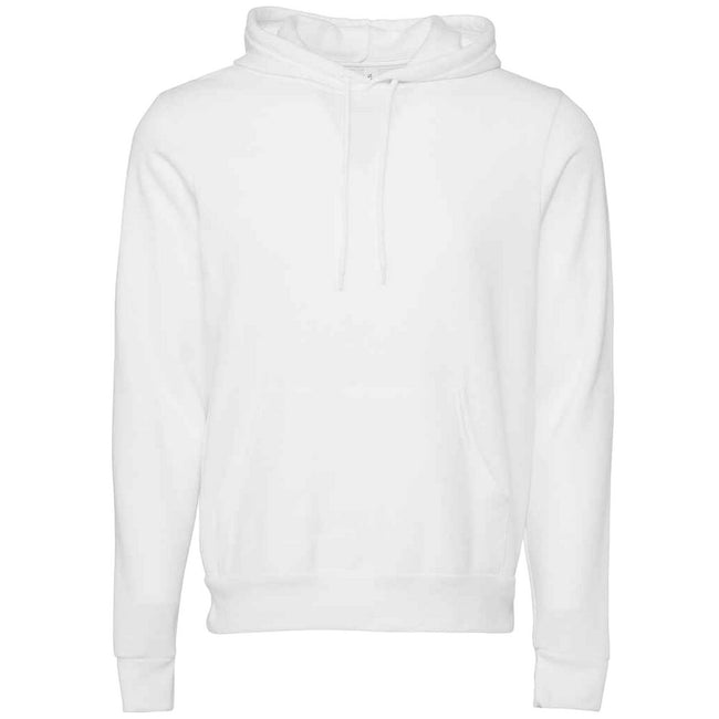 DTG White - Front - Bella + Canvas Unisex Adult Polycotton Pullover Hoodie