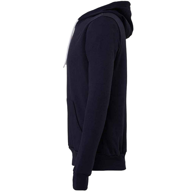 Navy - Side - Bella + Canvas Unisex Adult Polycotton Pullover Hoodie