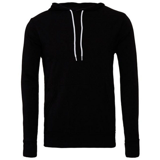 Black - Front - Bella + Canvas Unisex Adult Polycotton Pullover Hoodie