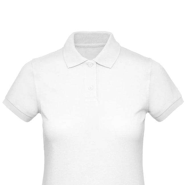 White - Back - B&C Womens-Ladies Inspire Polo Shirt