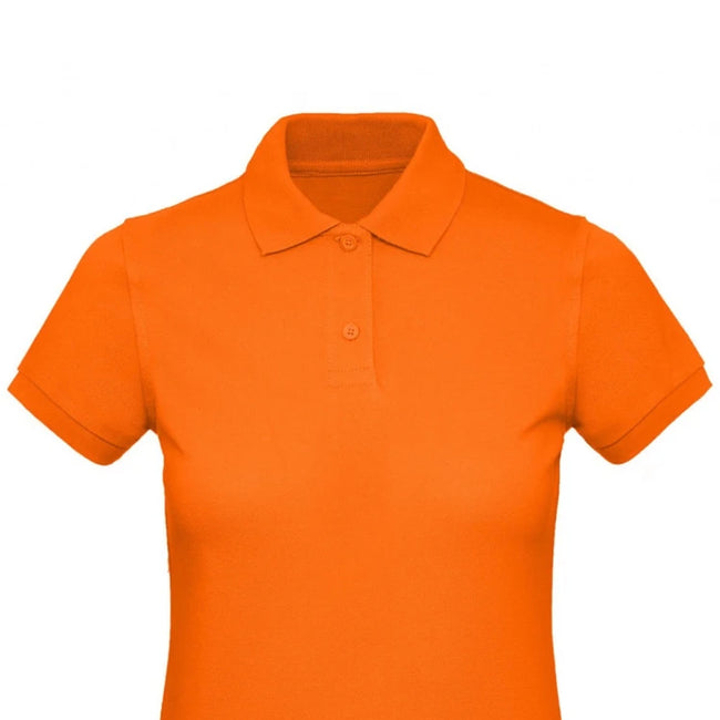 Orange - Back - B&C Womens-Ladies Inspire Polo Shirt
