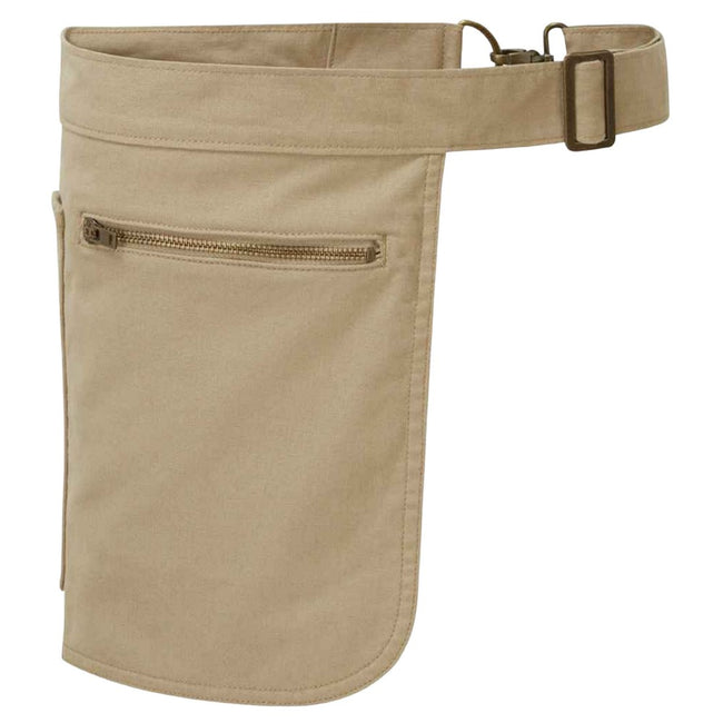 Khaki - Side - Premier Unisex Adult Metro Hip Apron