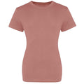 Dusty Pink - Front - Awdis Womens-Ladies The 100 T-Shirt