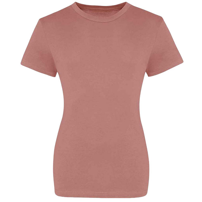Dusty Pink - Front - Awdis Womens-Ladies The 100 T-Shirt