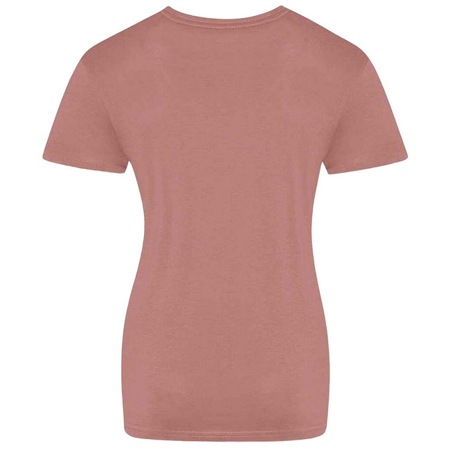 Dusty Pink - Back - Awdis Womens-Ladies The 100 T-Shirt