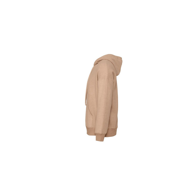 Oat Brown Heather - Side - Bella + Canvas Unisex Adult Suedette Pullover Hoodie