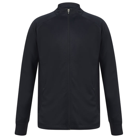 Navy - Front - Finden & Hales Womens-Ladies Track Top