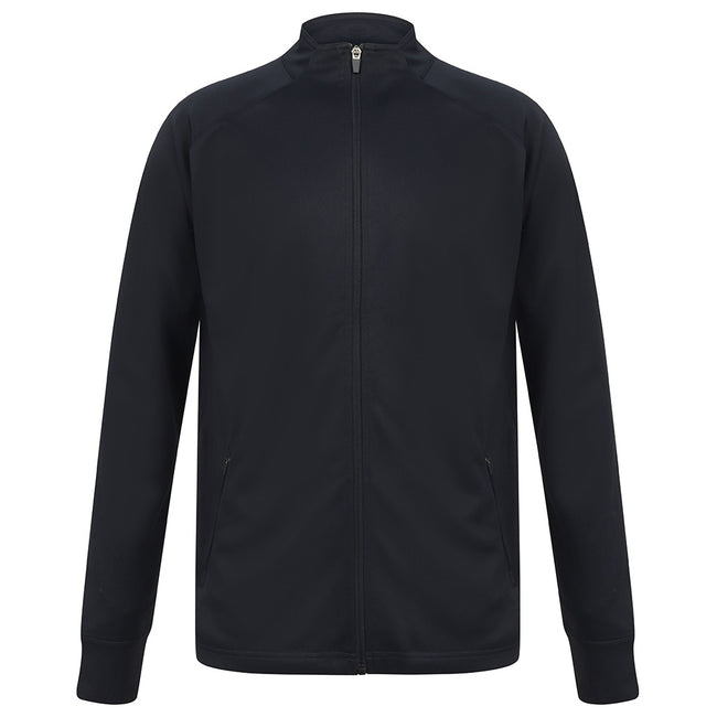 Navy - Front - Finden & Hales Womens-Ladies Track Top
