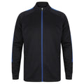 Navy-Royal Blue - Front - Finden & Hales Womens-Ladies Track Top