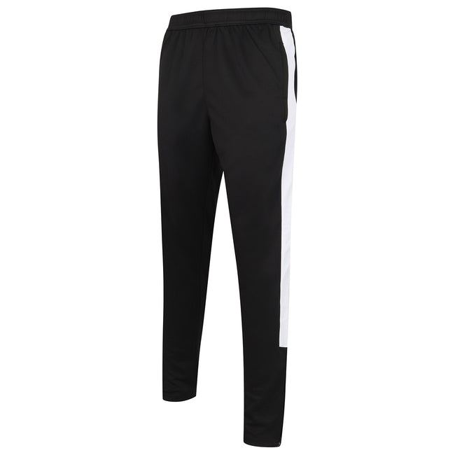 Black-White - Front - Finden & Hales Unisex Adult Tracksuit Bottoms