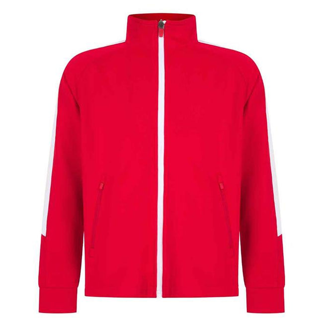 Red-White - Front - Finden & Hales Childrens-Kids Track Top