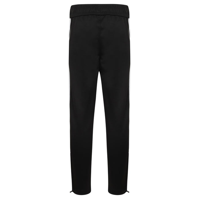 Black-White - Back - Finden & Hales Childrens-Kids Tracksuit Bottoms