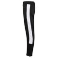 Black-White - Side - Finden & Hales Childrens-Kids Tracksuit Bottoms