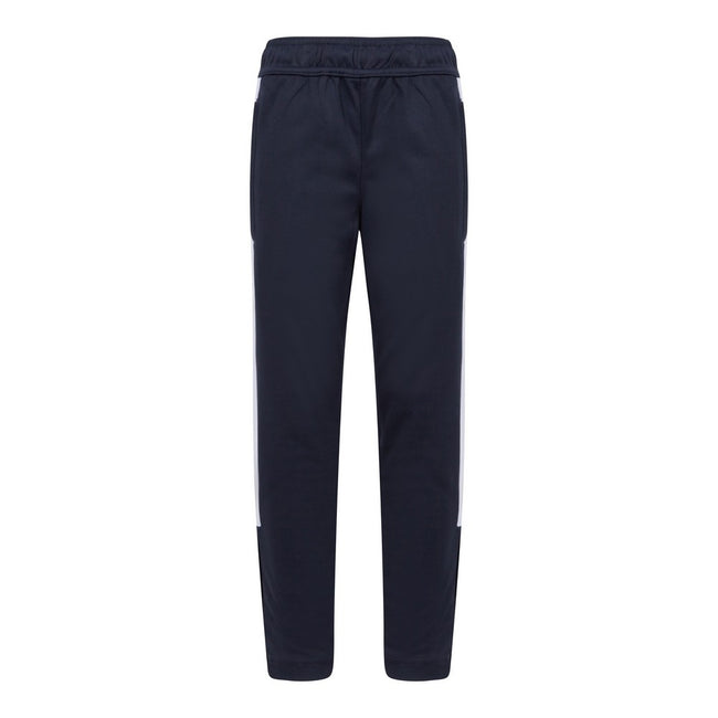Navy-White - Front - Finden & Hales Childrens-Kids Tracksuit Bottoms