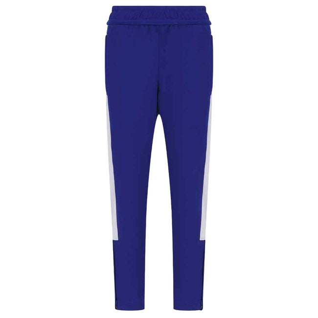 Royal Blue-White - Front - Finden & Hales Childrens-Kids Tracksuit Bottoms