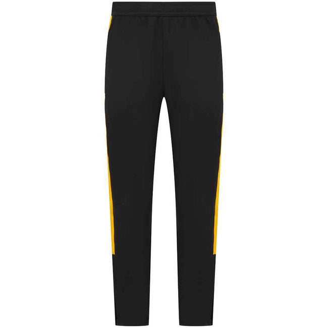 Black-Gold - Back - Finden & Hales Childrens-Kids Tracksuit Bottoms