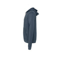 Navy Heather - Side - Bella + Canvas Unisex Adult Fleece Full Zip Hoodie
