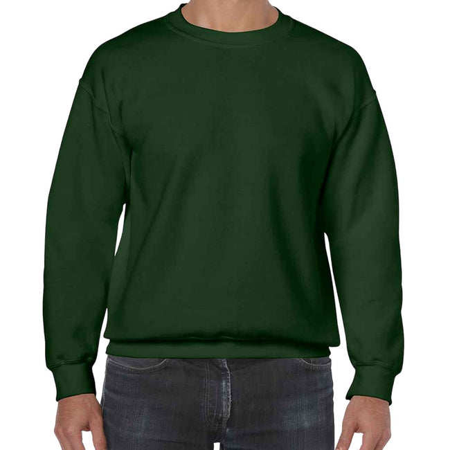 Forest Green - Front - Gildan Mens Heavy Blend Sweatshirt