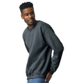 Dark Heather - Side - Gildan Mens Heavy Blend Sweatshirt