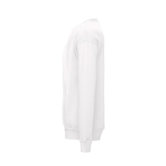 White - Side - Bella + Canvas Unisex Adult Fleece Drop Shoulder Sweatshirt
