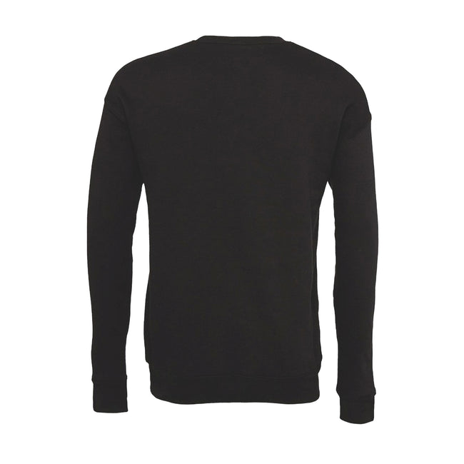 Dark Grey - Back - Bella + Canvas Unisex Adult Fleece Drop Shoulder Sweatshirt