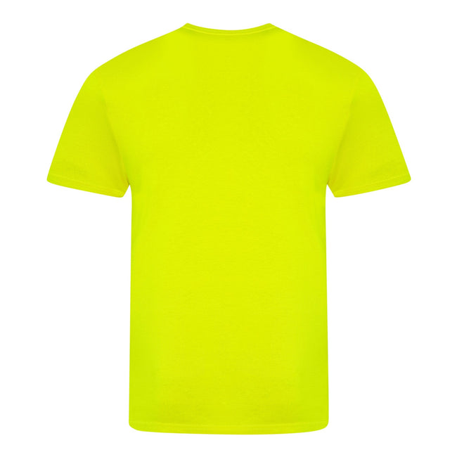 Electric Yellow - Back - Awdis Unisex Adult Electric Tri-Blend T-Shirt