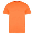 Electric Orange - Front - Awdis Unisex Adult Electric Tri-Blend T-Shirt