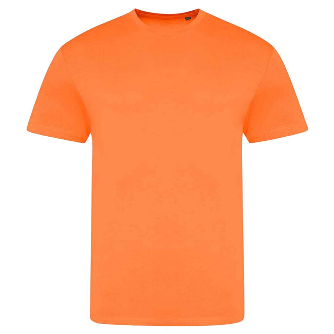 Electric Orange - Front - Awdis Unisex Adult Electric Tri-Blend T-Shirt