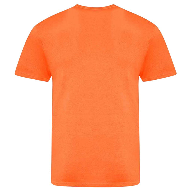 Electric Orange - Back - Awdis Unisex Adult Electric Tri-Blend T-Shirt