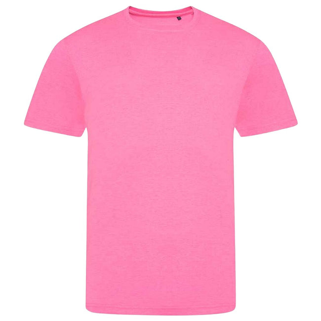 Electric Pink - Front - Awdis Unisex Adult Electric Tri-Blend T-Shirt