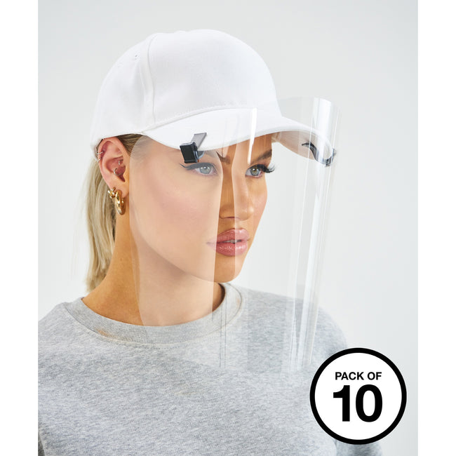 Clear - Back - AXQ Shakoshield Visor (Pack of 10)